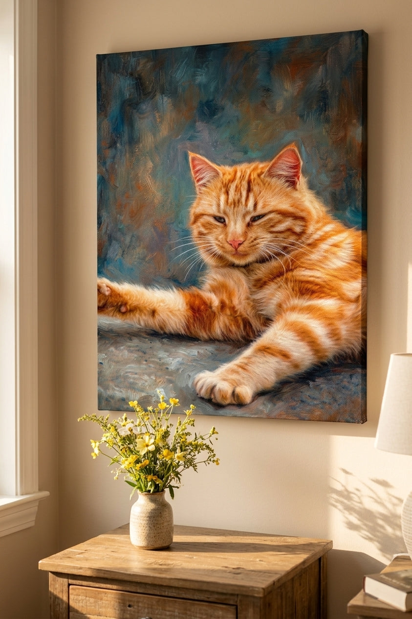 Custom Pet Portrait Canvas — Painted From Your Photo